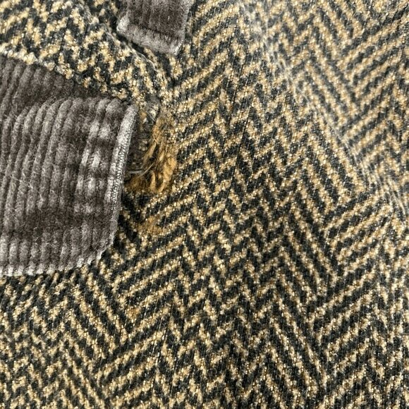 Male Slacks Brown 70s Corduroy Bellbottoms Scovall Zip Flare Jeans Size 34x32. - Picture 6 of 9